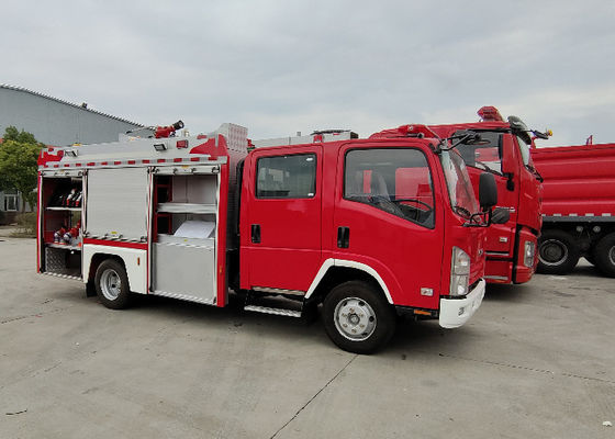 Aluminum Alloy 4x2 Drive 3500kg Small Water Tanker Fire Fighting Trucks