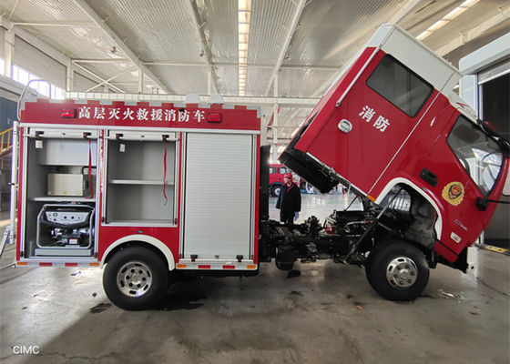 Shanghai Jindun 30 Pieces Emergency Rescue Truck , 5 Person Fire Equipment Truck